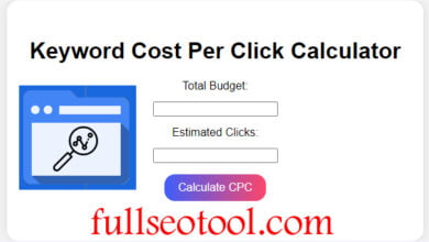 Keyword CPC Calculator tool - Full SEO Tech